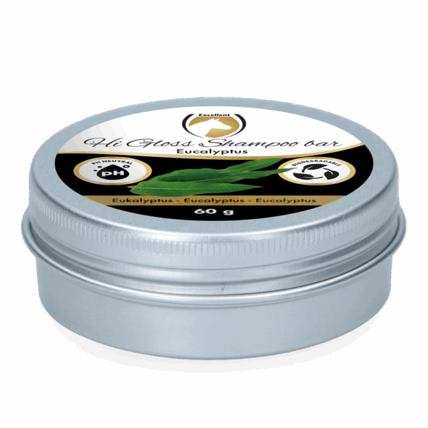 304508 Excellent Horse Hi Gloss Shampoo Bar Eucalyptus 60 g