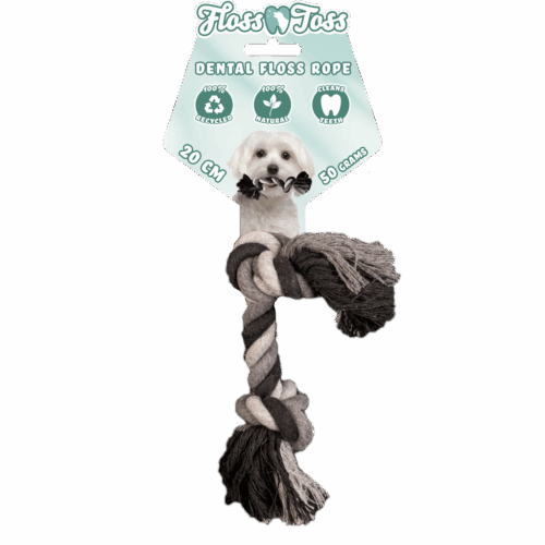 304568 Floss Toss Dental Rope 2 Knot 20 cm
