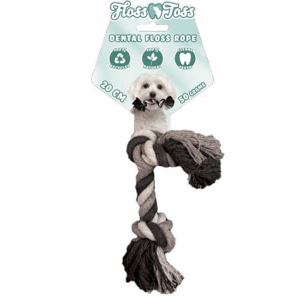 304568 Floss Toss Dental Rope 2 Knot 20 cm
