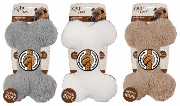 304658 AFP Lambswool Plush Bone 23cm