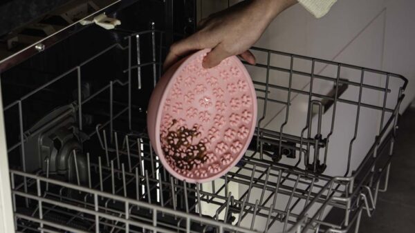 Eat Slow Live Longer Lick Mat Wobble Bowl Red