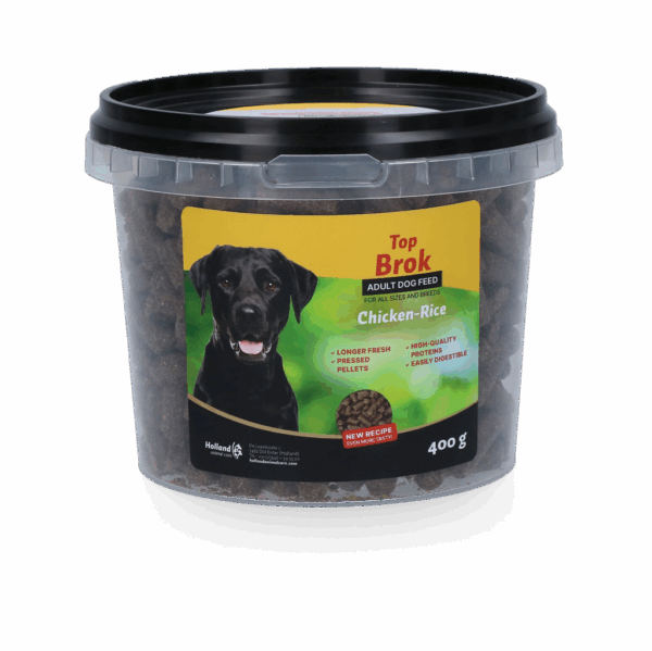 Topbrok kip/rijst geperst 'For all dogs'