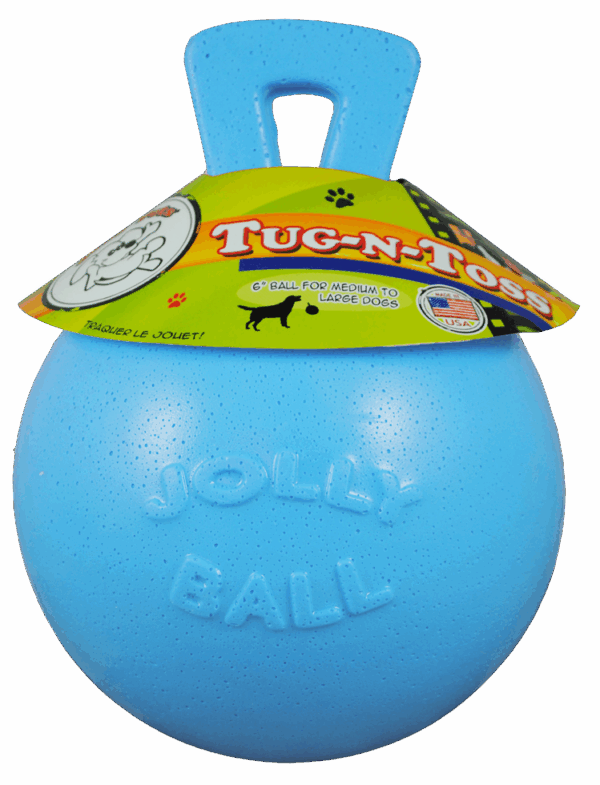 305055 Jolly Tug-n-Toss 15 cm Baby Blauw (Bosbessengeur)