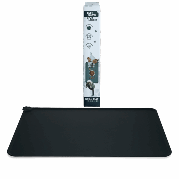 Eat Slow Live Longer Lick Mat Spill Mat M Grey