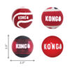 305605 KONG Signature Balls 4-pk Assorted Sm