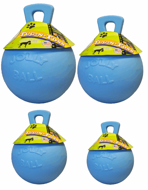 306029 Jolly Tug-n-Toss 15 cm Baby Blauw (Bosbessengeur)