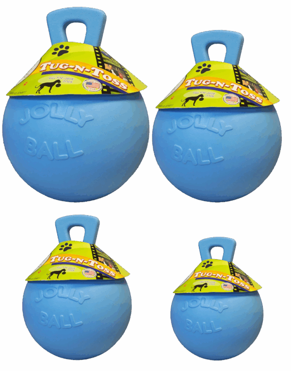 306029 Jolly Tug-n-Toss 15 cm Baby Blauw (Bosbessengeur)