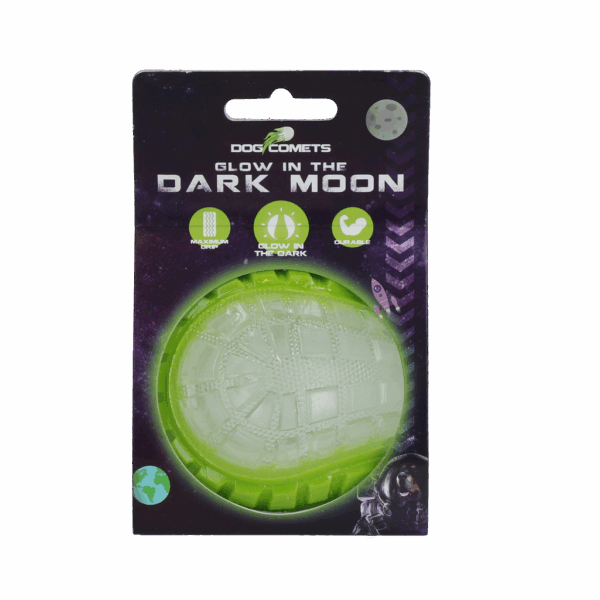 306122 Dog Comets Glow in the Dark Moon Green M