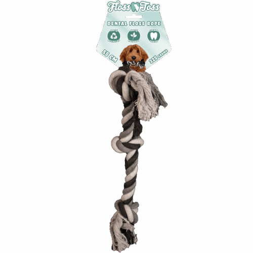 306170 Floss Toss Dental Rope 3 Knot 55 cm