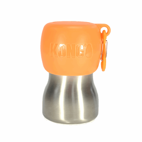KONG H2O 255 ml rvs waterfles oranje