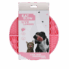 Eat Slow Live Longer Lick Mat Dimensions Circle  Pink
