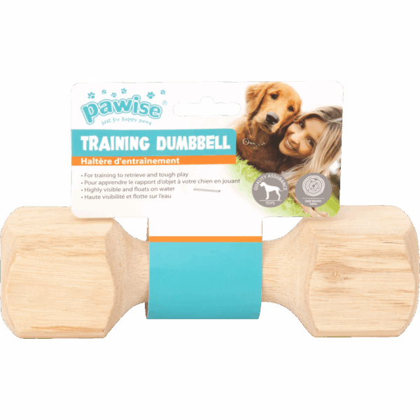 306204 Pawise Wooden retrieving dumbbell m-20