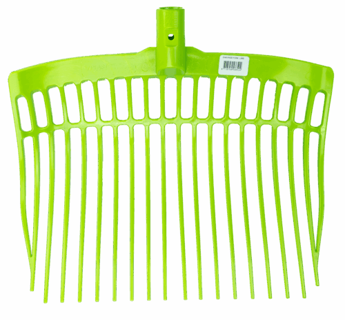 306216 Mestvork kunststof limegroen zonder steel