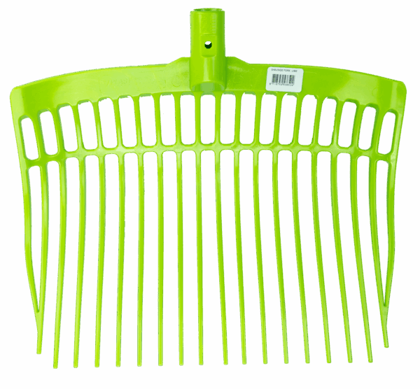 306216 Mestvork kunststof limegroen zonder steel