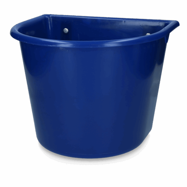 Voerbak 15 l met ophang donkerblauw