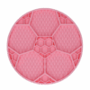 306423 Eat Slow Live Longer Lick Mat Voetbal Blauw