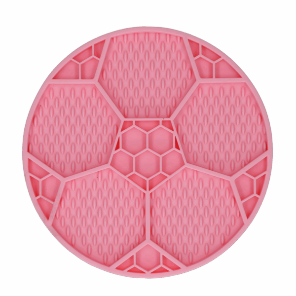 306423 Eat Slow Live Longer Lick Mat Voetbal Blauw