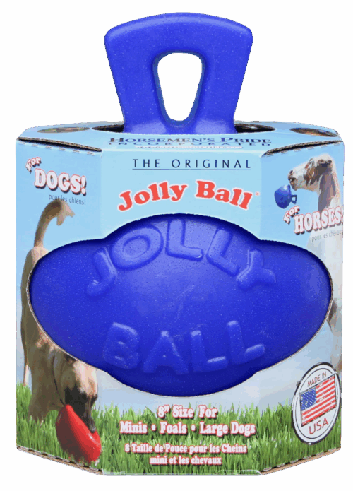 306486 Jolly Ball 20cm blauw Paard en Hond