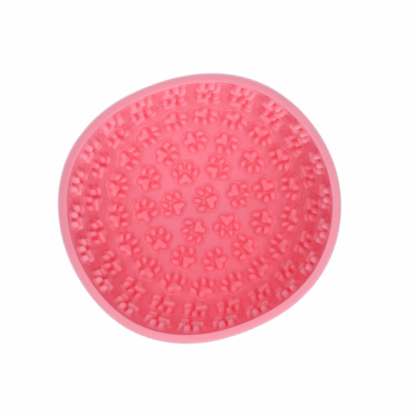 Eat Slow Live Longer Lick Mat Wobble Bowl Red