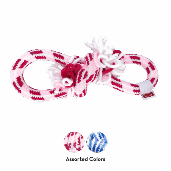 306543 KONG Rope Ball Puppy Assorted Lg