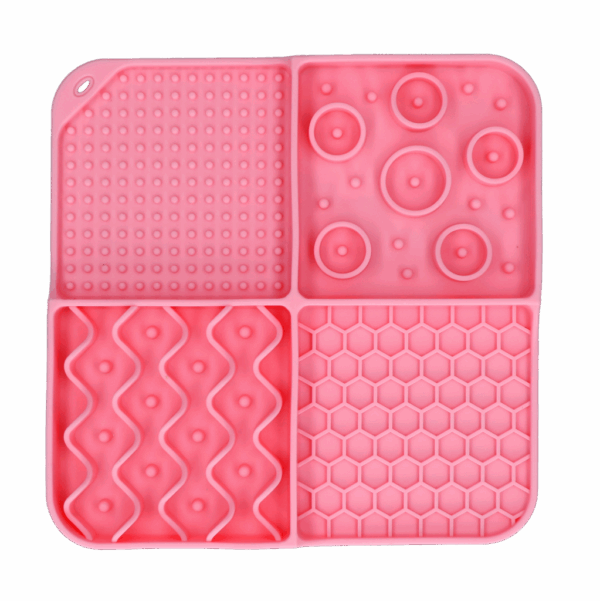 306549 Eat Slow Live Longer Lick Mat Dimensions Rectangle Red