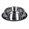 Voer of drinkbak RVS met antislip 700ml Ø 21cm
