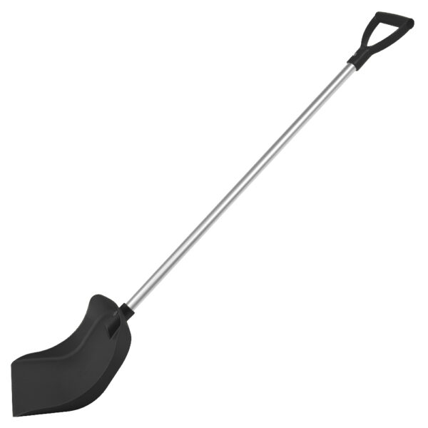 306604 Schop steel alum. + handvat black 28x105cm