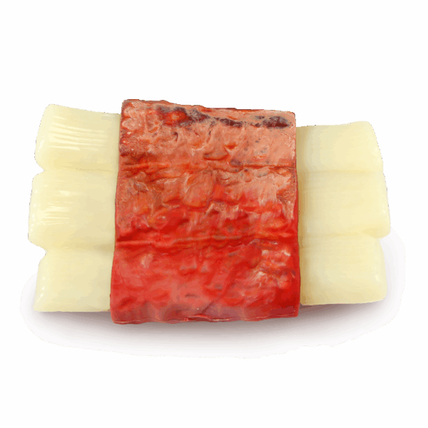 306623 AFP Bone Appetit - Nylon & Rubber Mix Rib - Bacon Flavor In