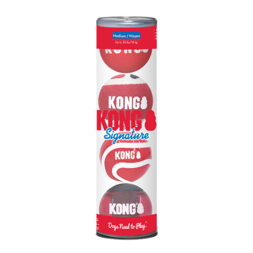 306691 KONG Signature Balls 4-pk Assorted Md