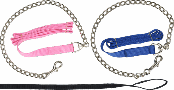 307011 Geleidelijn met ketting zwart 250cm