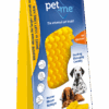 307077 Pet+Me Dog Short Hair Brush Yellow