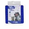 Eat Slow Live Longer Lick Mat Cross Blauw