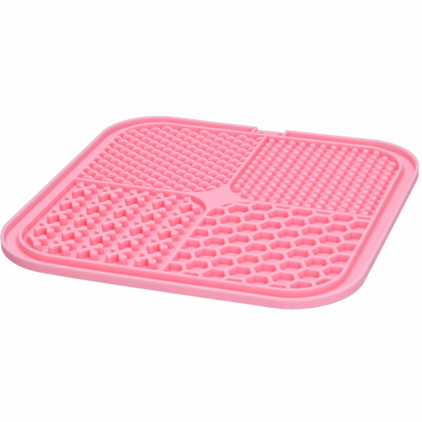 Eat Slow Live Longer Lick Mat Quad Red