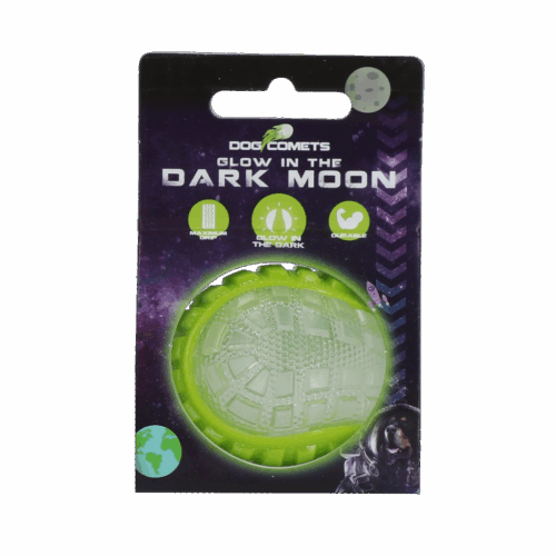Dog Comets Glow in the Dark Moon Green S