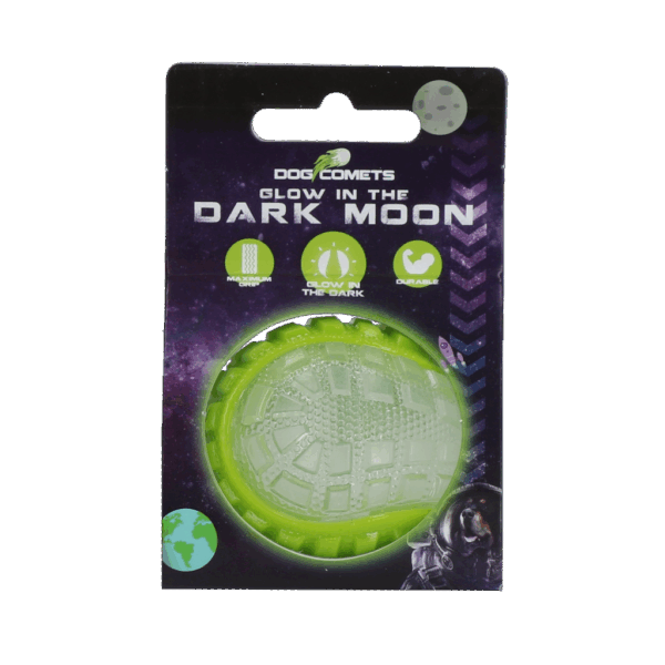 307491 Dog Comets Glow in the Dark Moon Green S