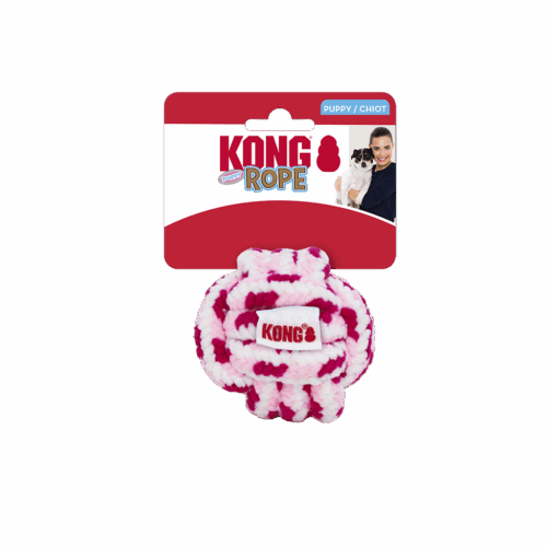 307575 KONG Rope Ball Puppy Assorted Lg