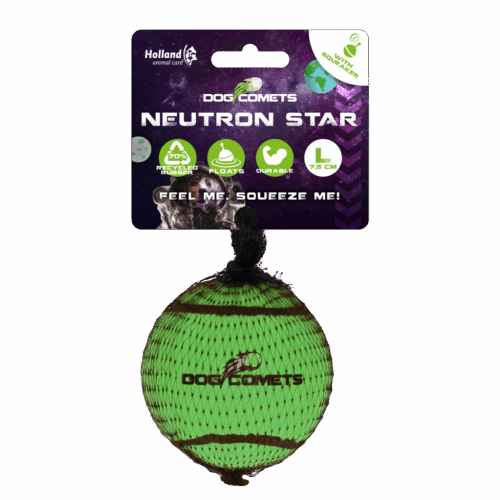 Dog comets Neutron Star Tennisbal met pieper L Groen 1st