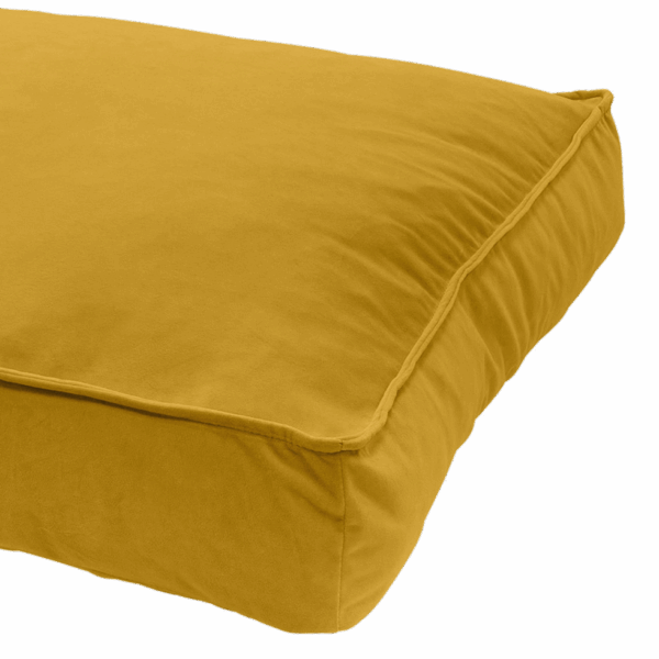 Madison Velours Lounge Cushion Geel L