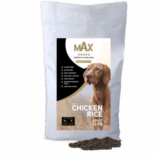 307739 Max Adult kip/rijst geperst