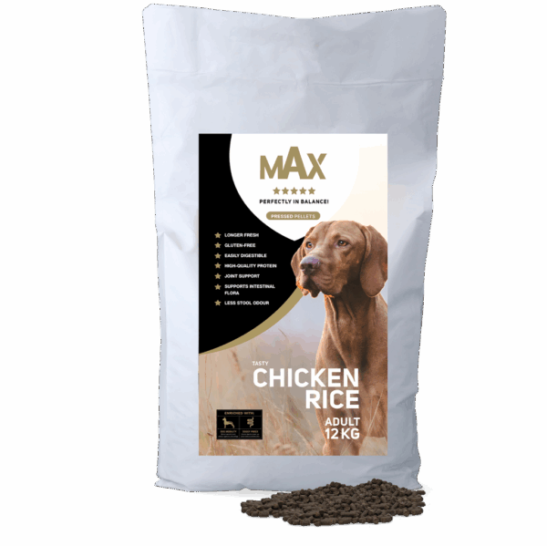 307739 Max Adult kip/rijst geperst