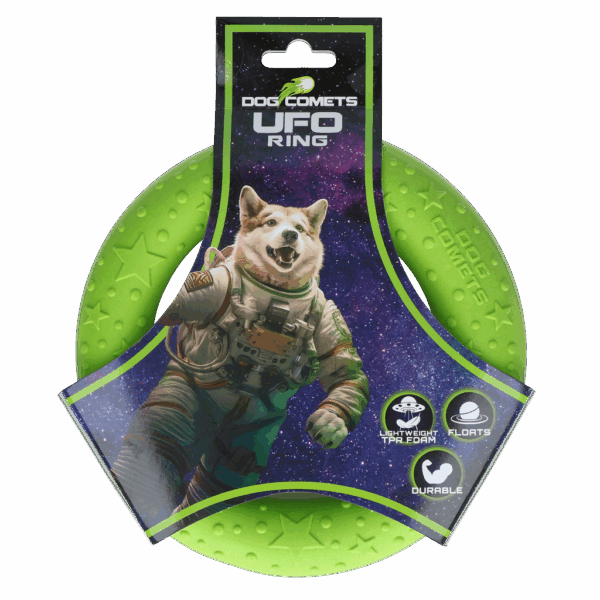 Dog Comets UFO Ring Green