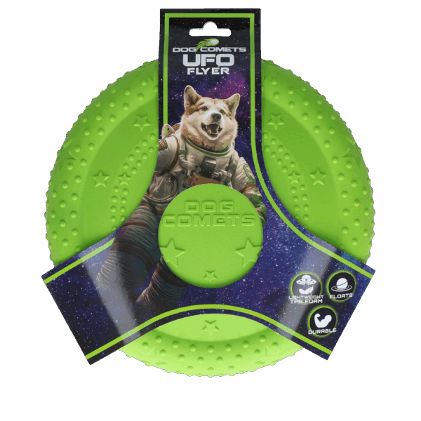 Dog Comets UFO Flyer Green