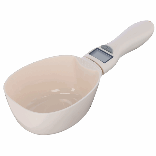 308687 Voerschep met digitale weegschaal