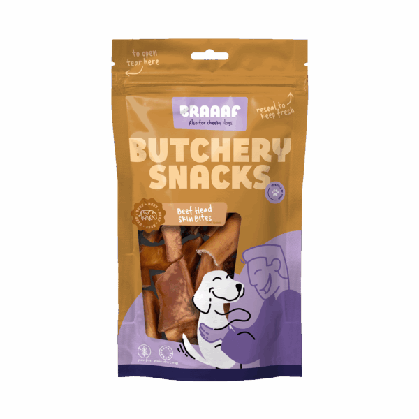 Braaaf Beef Head Skin Bites