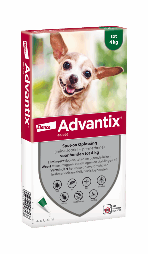 Advantix 40/200 Hond (1,5 tot 4kg) 4P
