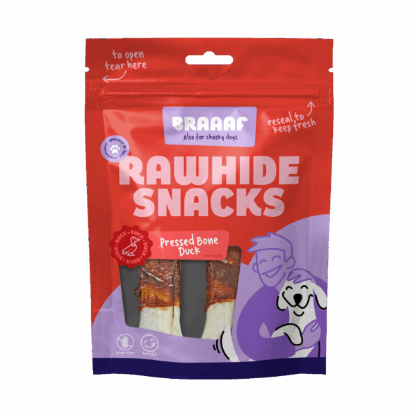 Braaaf Pressed Duck Bones 12.5 cm (2 pcs)