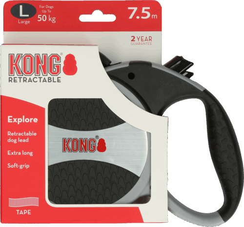 89715 KONG Rollijn Explorer Grijs L (7,5m/50kg)