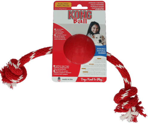 90070 KONG Ball w/Rope Small