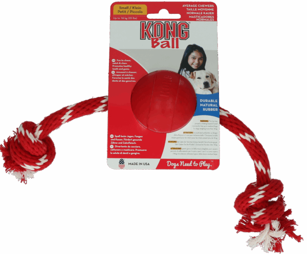 KONG Ball w/Rope Small