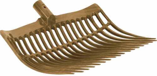 90518 Mestvork kunststof goud zonder steel